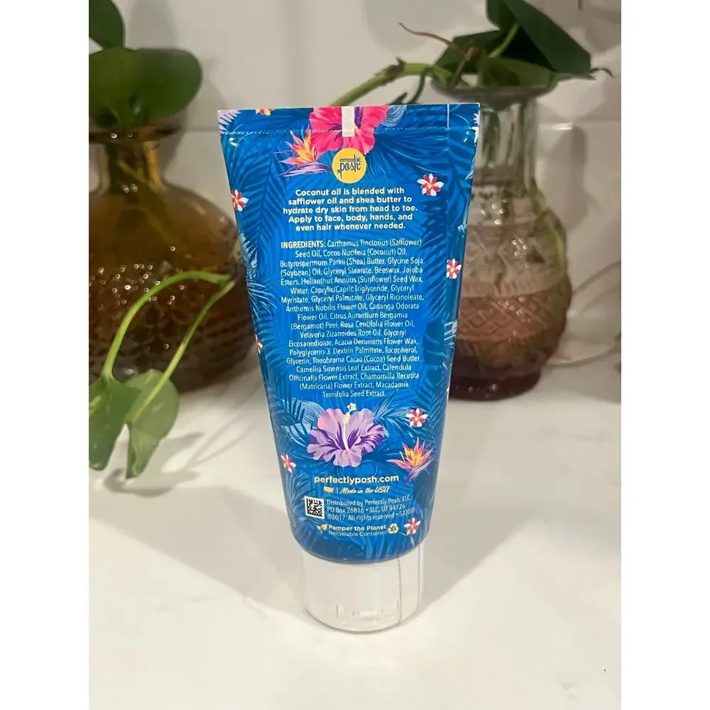 Perfectly Posh All Is Balm Coconut Body Balm 3 oz Discontinued Rare Tropical